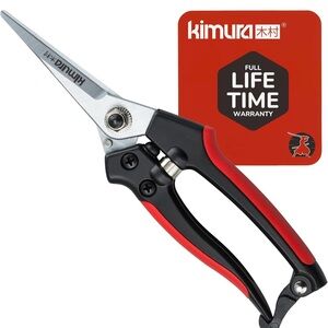 Red and Black Pruning Shears